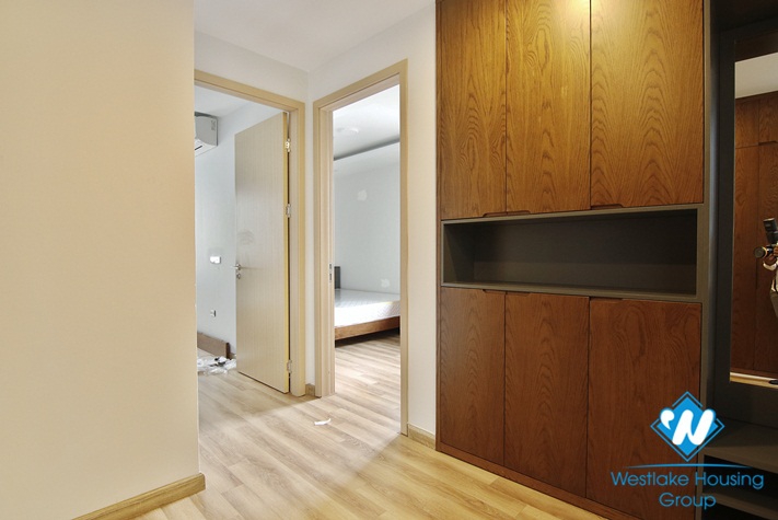 Newly completed two-bedroom apartment with lots of light for rent in the center of Hai Ba Trung District Hanoi